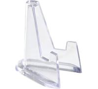 10Pcs Clear Mini Acrylic Easel Coin Display Stand, 2025 Upgraded Acrylic Clear Coin Stands Trading Card Display Stand Mini Card Holder for Cards Coins Medals Handicrafts Collectibles Display 1.42 inch
