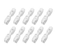 10Pcs Clear Push in Wire Connector Cable Terminals for Electrical Wiring Suitable for Industrial & Commercial Use Push in Commands Block