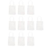 10pcs Clear PVC Favor Bags For Wedding Receptions Waterprevent Easy To Carry Handle HandBag For Party Gift Packing Wedding Favor Bags