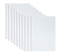 10pcs Clear Report Covers, A4 Sliding Bar Report Covers Files Clip with U-Type Sliding Bar, Transparent Project Presentation Slide Blinder Folders for School Office Documents Classification