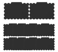 10pcs Clip on Basket Label Holder PVC Reusable Blackboard Tags | Wardrobe and Laundry Room Use, Lightweight Black Pvc, Helps Keep House Tidy