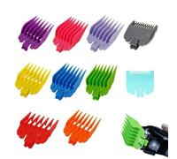 10Pcs Clipper Guards 10 Sizes Hair Clipper Guards Universal Professional Hair Clipper Guide Combs Multicolor Replacement Hair Clipper Limit Comb for Wahl for Most Clippers Trimmers