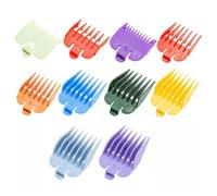 10Pcs Clipper Guards Multicolor Hair Clipper Guide Combs Replacement Attachment Cutting Trimmers Limit Comb Professiona Home Use Universal for Wahl Most Clippers Trimmers