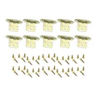 10Pcs Closing Cabinet Hinges Semi Concealed Kitchen Antique Furniture Hardware Semi Concealed Kitchen
