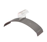 10PCS Clothes Hanger,Thickened Curved Hanging Rack For Coat Sweater,Non-Slip Suit Organizer Hangers For Storage Display For Clothes(Grey)