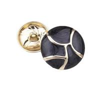 10Pcs Clothing Decoration Accessories 20mm Buttons 5 Colors Fashion Metal Sewing Buttons Women Coat Jacket Buttons,Black,20mm,Black,20mm