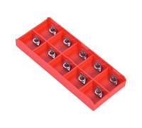 10pcs CNC Carbide Inserts Ccmt Aluminium, Lathe Tooling Aluminum Aluminum Lathe Milling Tool External Threading Turning Tool with Box for Indexable Lathe Toolholder