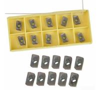 10pcs CNC Carbide Inserts Cutting Tool Set for Lathe with Blade Holder and Replacement Wrench (APMT1135PDER-M2 VP15TF)