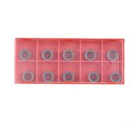 10PCS CNC Carbide Inserts, Lathe tool RPMT10T3MOE VP15TF Internal Round Carbide Insert for Processing Steel, Cast Iron, Stainless Steel