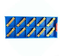 10Pcs CNC Carbide Inserts, Machining Steel Parts, 4Mm Wide Cutting Blade Lathe Turning Tools with Box, for Semi-Finishing and Finishing