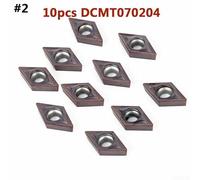 10pcs CNC Carbide Inserts Set with 40 Types for Lathe Turning Tool with Box, Blade Cutter Tips for Steel and Cast Iron Machining (DCMT070204 YBC205)