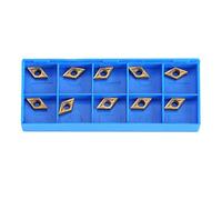 10pcs CNC Carbide Tips Inserts Blade Cutter Lathe Turning Tool With Box for Steel Stainless Semi-finishing