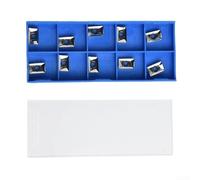 10pcs CNC Milling Inserts APKT1003PDFR MA Carbide for Aluminum Alloy Processing, Designed to Reduce Machine Load and Enhance in Shaft Parts Machining