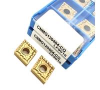 10PCS CNMG120404 CNMG120408 CNMG120412-CQ External Turning Tool Carbide Insert Steel Processing Metal Lathe(CNMG120404-CQ LF9018)