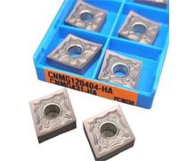 10PCS CNMG120404 CNMG120408 HA PC9030 HM NC3020 CNMG120202/4/8-HA H01 External Turning Tool Hard Alloy Blade(CNMG120404-HA PC9030)