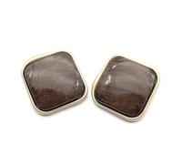 10Pcs Coat Buttons 30mm Convex Flat Design Black for Heavy Clothing Sewing, DIY Craft Accessories,Brown,21mm-10Pcs