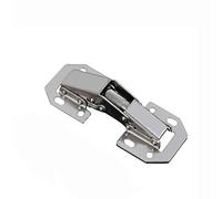 10pcs Cold-Rolled Steel Bridge Hinge, Hydraulic Buffer, Nickel-Plated Surface, Strong and Durable, Cabinet and Closet Doors(170°)