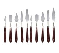 10PCS Color Matching Set, Color Knife Baking Painting Stainless Steel Process Color Matching. Acrylic Art Color Mixing Art Oil Painting Color Mixing Scraping.