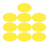 10pcs Colored Film Sheets for Spot Lamp, Yellow Pet Sunset Lighting | Lightweight Portable Set, Smooth Cutting Edge, Easy Storage, Mood Lights and Photo Effects
