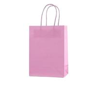 10PCS Colored Kraft Paper Bags Hand-held Paper Bags Rectangular Gift Candy Colorful Shopping Bags Party Birthday Supplies for Birthday Wedding Sweets(10PCS-Light purple)