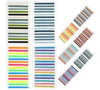 10pcs Colored Sticky Tabs Reading Markers for Documents and Notebooks | PET Frosted Finish, Colours, Visual Emphasis and Distraction Blocking, for Study Sessions and Offices
