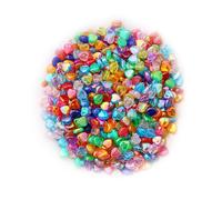 10Pcs Colorful Acrylic Spacer Beads Heart/Star Shape Beads for Craft Necklace Bracelets Keychain Charm Jewelry Making Acrylic Craft