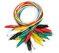 10Pcs Colorful Double Ended Alligator Crocodile Clip Test Leads Jumper Wires - 50CM