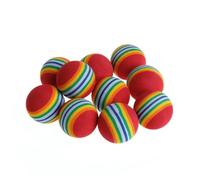 10PCS Colorful Foam Cat Balls with Rattle, Interactive Chew & Scratch Toys Cat's toy(As shown)