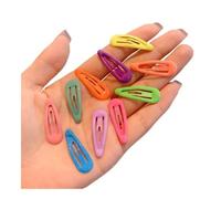 10pcs Colorful Glow in The Dark Star Heart Hairpin BB Snap Clips Luminous Barrettes Girls Hair Grip Kid Headdress Accessories(Random 10PCS-Drop)