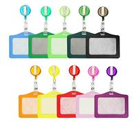 10pcs Colorful ID Card Holder, Credit Card Protector ID Blocking Card, for Office, Staff, Students, Employees or Driver's License etc
