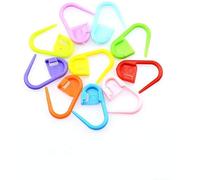 10Pcs Colorful Plastic Stitch Marker Ring Holders Needle Clips Knitting Crochet Hook Locking Tool Craft Sewing Tools Random Nice Design Multicoloured