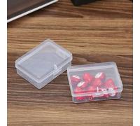 10pcs Compact Plastic Organizer Boxes with Hook Design for Space Saving Bead Jewelry Ring and Component Storage Solutions