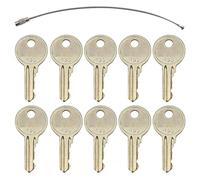 10PCS Compatible with Ronis Boom Lift 455 Ignition Key Compatible with Skyjack KONE Otis Genie Terex Snorkel Vermeer Escalator Scissor Lift