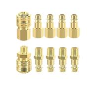10Pcs Compressed Air Coupling 1/4in BSP Quick Coupling Compressed Air Couplings Compressed Air Hose Coupling Compressed