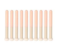 10Pcs Concealer Brush with Mini Sponge Tip, Professional Cosmetics Concealer Brush for Dark Circles and Marks, Finish High Coverage Makeup Tool for Flawless
