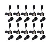 10pcs Connector GX16 M16 Waterproof Docking Back nut Male&Female and Socket 2pin3pin4pin5pin6pin7pin8pin9pin10pin(Docking 9P 10PCS)