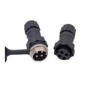 10Pcs Connector GX16 M16 Waterproof Docking Back Nut Male&Female &Socket 2pin3pin4pin5pin6pin7pin8pin9pin10pin(Docking 4P 10PCS)