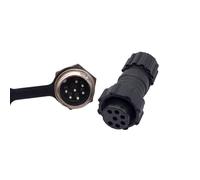 10Pcs Connector GX16 M16 Waterproof Docking Back Nut Male&Female &Socket 2pin3pin4pin5pin6pin7pin8pin9pin10pin(Back nut 7P 10PCS)