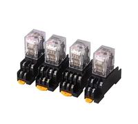 10PCS Control Relays Small Intermediate Relay AC 12V DC 24V AC220 HH52P HH53P HH54P HH62P HH63P HH64P MY2P MY2NJ(220V(10PCS),HH62P DC)