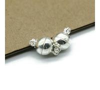 10pcs Copper 6/8/10/12mm Round Ball Strong Magnetic Clasps Fit Bracelets Necklace End Clasp Connectors Jewelry Making