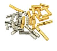 10Pcs Copper Barrel Hinges Cylindrical Hidden Cabinet Concealed Invisible Brass Hinges For Jewelry Box Case Furniture Hardware(Gold 4x17mm)