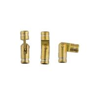 10Pcs Copper Barrel Hinges Cylindrical Hidden Cabinet Concealed Invisible Brass Hinges For Jewelry Box Case Furniture Hardware(Gold 4x15mm)