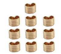 10PCS Copper Buckles, Wire Cable Connector, 3D Printer Belt Crimps Ends fits for 6mm 3D Printer Belt