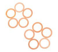 10pcs Copper Flat Washers round Gasket Set for Metric Fasteners | Copper, Plain Metal Finish, Leak Prevention and Corrosion Resistance, Saltwater Use with Stainless Steel Bolts