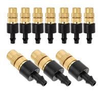 10pcs Copper Misting Nozzle Connector for 4/7 Hose, 10l H