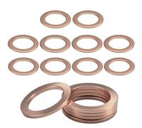 10Pcs Copper Washers,M14x20 mm Flat Washers,Metric Sump Plug Gasket Crush Washer for Screws Bolts,Hydraulic Fittings Copper Washer Sealing Rings for Fuel Accessories Oil Line Connection