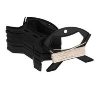 10pcs Cord Organizer Wrap and Extension Cord Storage Reel, Black ABS | Hangable Locking Design, Holds about 60-100 Feet, for Workbenches, Home Entertainment Centres