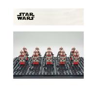 (10PCS Coruscant Guards-B) Star Wars Clone Troopers Minifigures Kid Toys Gift Fit Lego