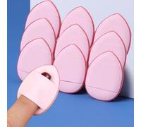 10PCS Cosmetic Sponge Puff Mini Finger Air Cushions Concealer Liquid Foundation Powder Wet Dry Use Beauty Tools,Pink