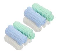 10pcs Cotton Baby Wash Cloths Soft Gentle Muslin Burp Cloths